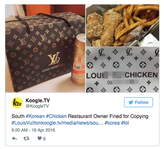 Louis Vuitton Sues Fried Chicken Restaurant for Trademark Infringement